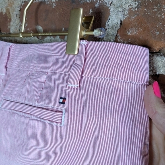 Tommy Hilfiger Red‎ & White Size 8 Striped Pants - Picture 2 of 7